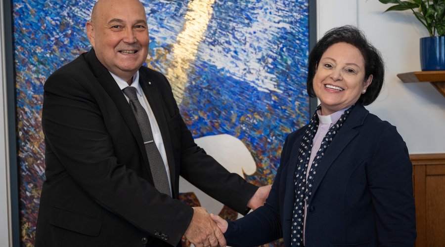 Najla Kassabnak, a Református Egyházak Világszövetsége enöke, fotó 2025. okt. Sebestyén László