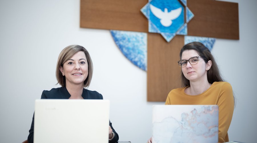 egyházstratégiai munkacsoport Győri-Daniné Tóth Anett és Varga Emese – f.: Todoroff Lázár