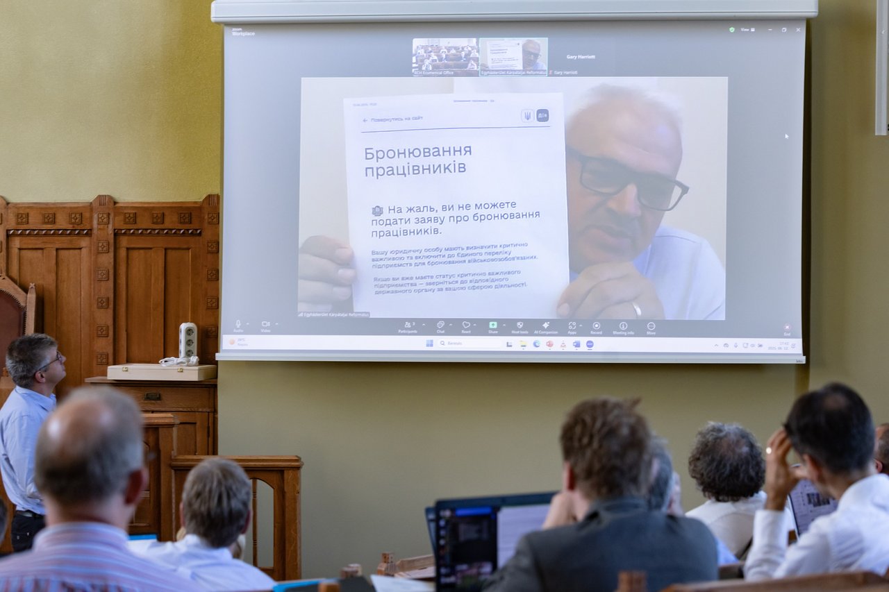 Zán Fábián Sándor. Református Egyházak Világközösségének Európai Területi Tanácsa ülése Budapesten, 2025. június 12-13. Fotó: Hurta Hajnalka