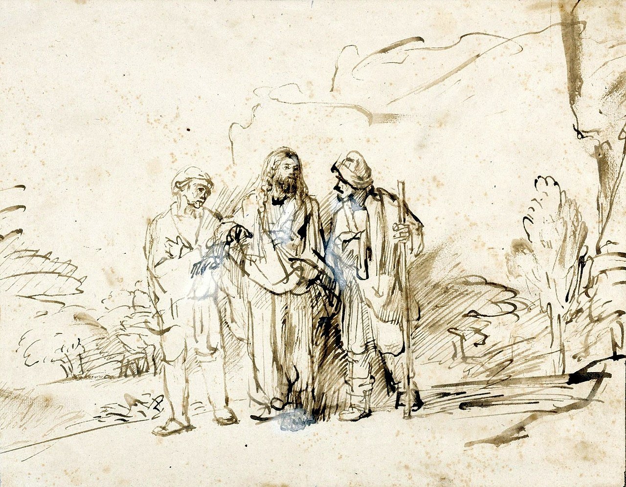 1280px-Rembrandt_Christ_with_two_disciples