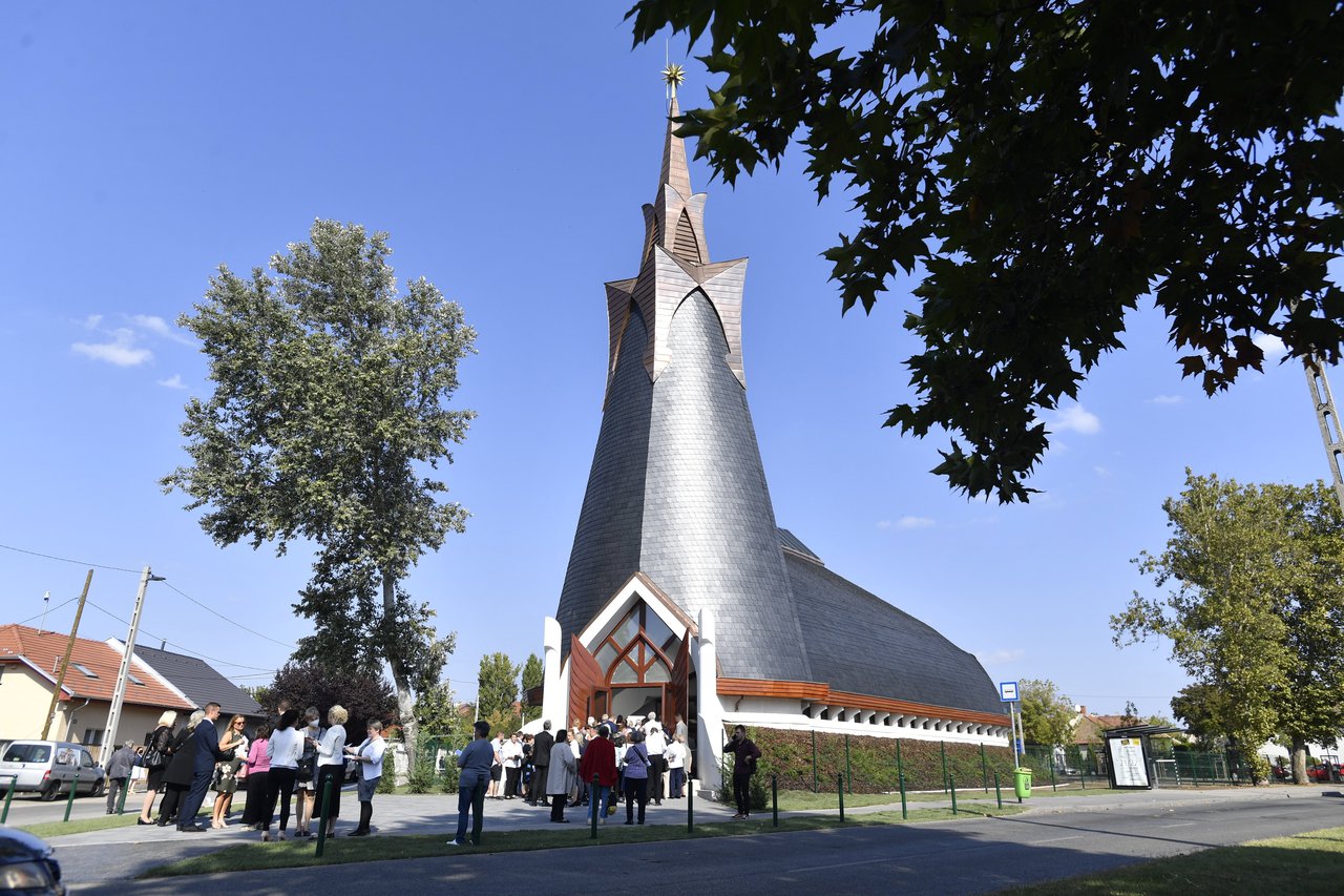 A pesterzsébeti Összetartozás-templom felszentelése 2021. szeptember 26. Fotó: MTI/Máthé Zoltán