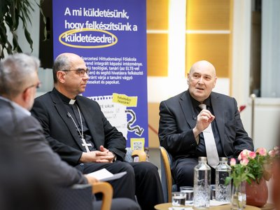 Székely János, Steinbach József beszélgetés Sapientia, 2026. május 20. Fotó: Magyar Kurír/ Merényi Zita