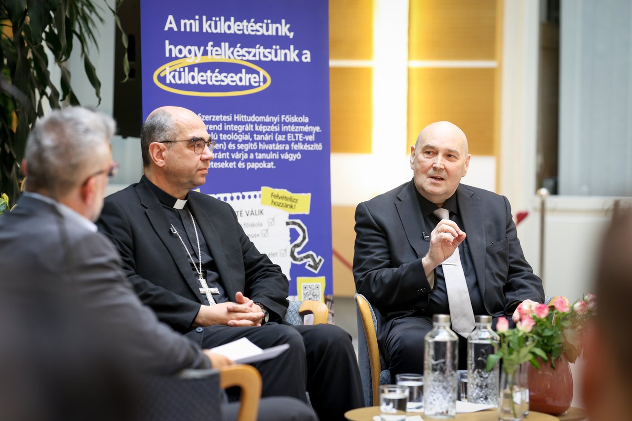 Székely János, Steinbach József beszélgetés Sapientia, 2026. május 20. Fotó: Magyar Kurír/ Merényi Zita