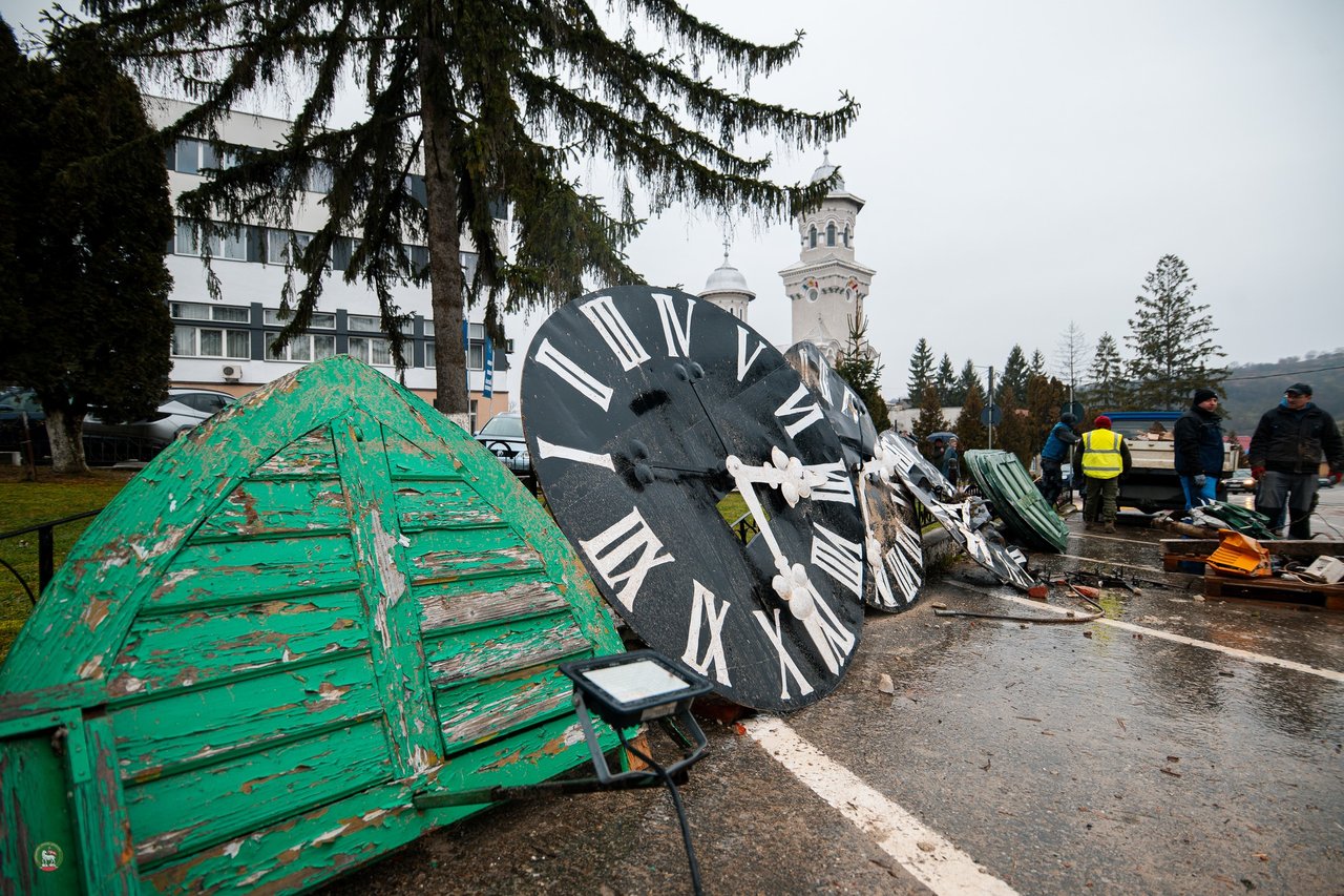 Szilágycseh leomlott templomtornya, 2026. február 4. - Fotó: Királyhágómelléki Református Egyházkerület / Torkos Márk Erik