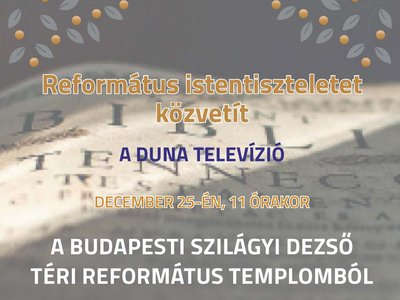 DunaTV istentisztelet 2023. december 25. plakát