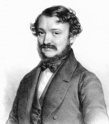 Erkel Ferenc 1845-ben készült portréja (f.Wikipedia)