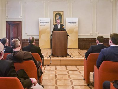 Fekete Károly a nemzeti vallásturizmus fórumon Esztergomban 2022.03.22-én Fotó: Dobis-Lucski Zsófia
