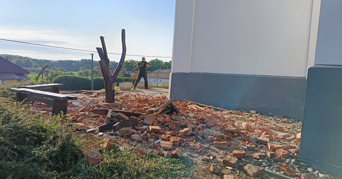 Súlyos viharkár érte a gyürei református templomot