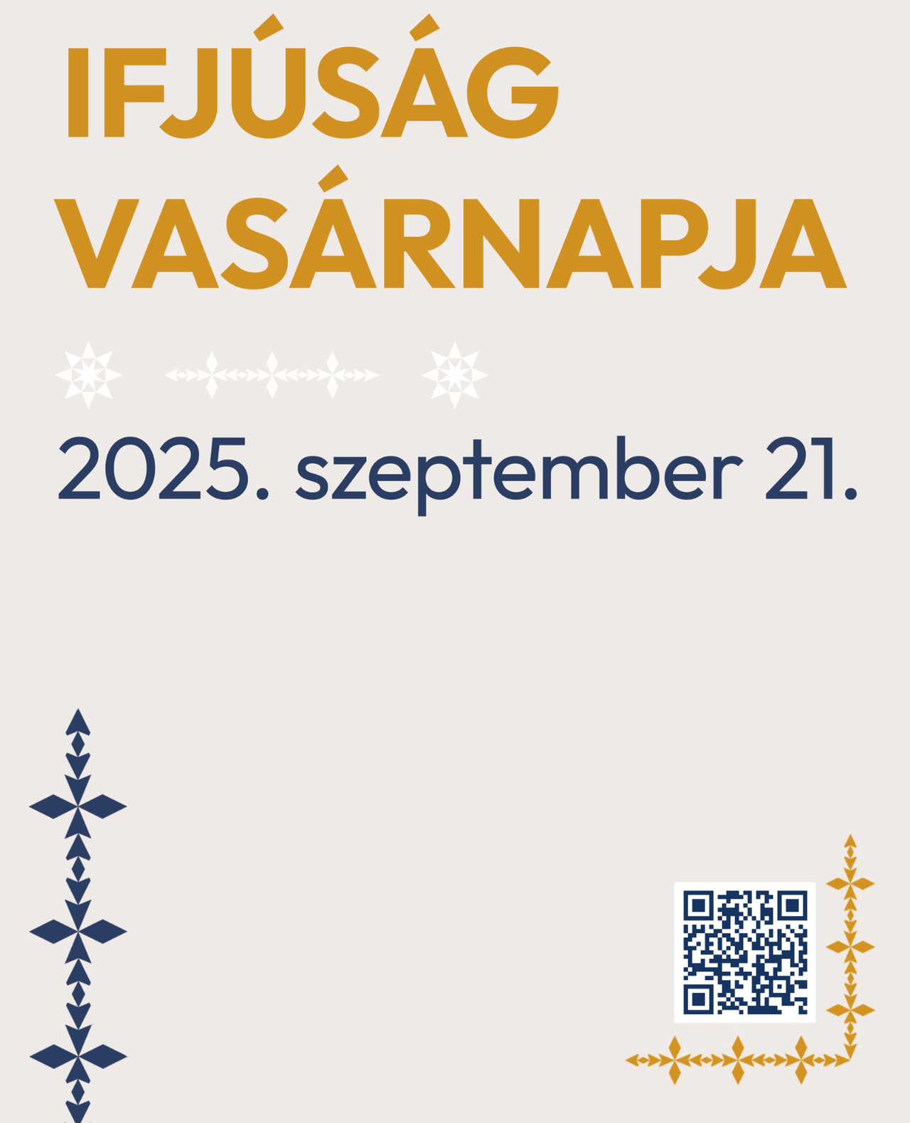 Ifjúság vasárnapja plakát 2025
