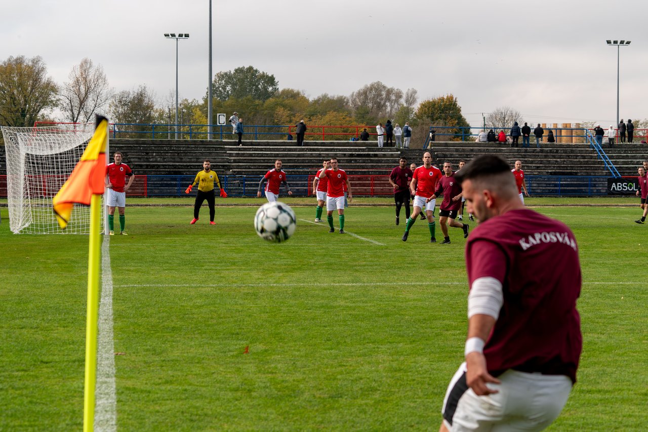 Jótékonysági futballmérkőzés - lelkészválogatott - honvédség 2025. október 25. Nagykanizsa - Fotó: Szervezők / Horváth Sámuel