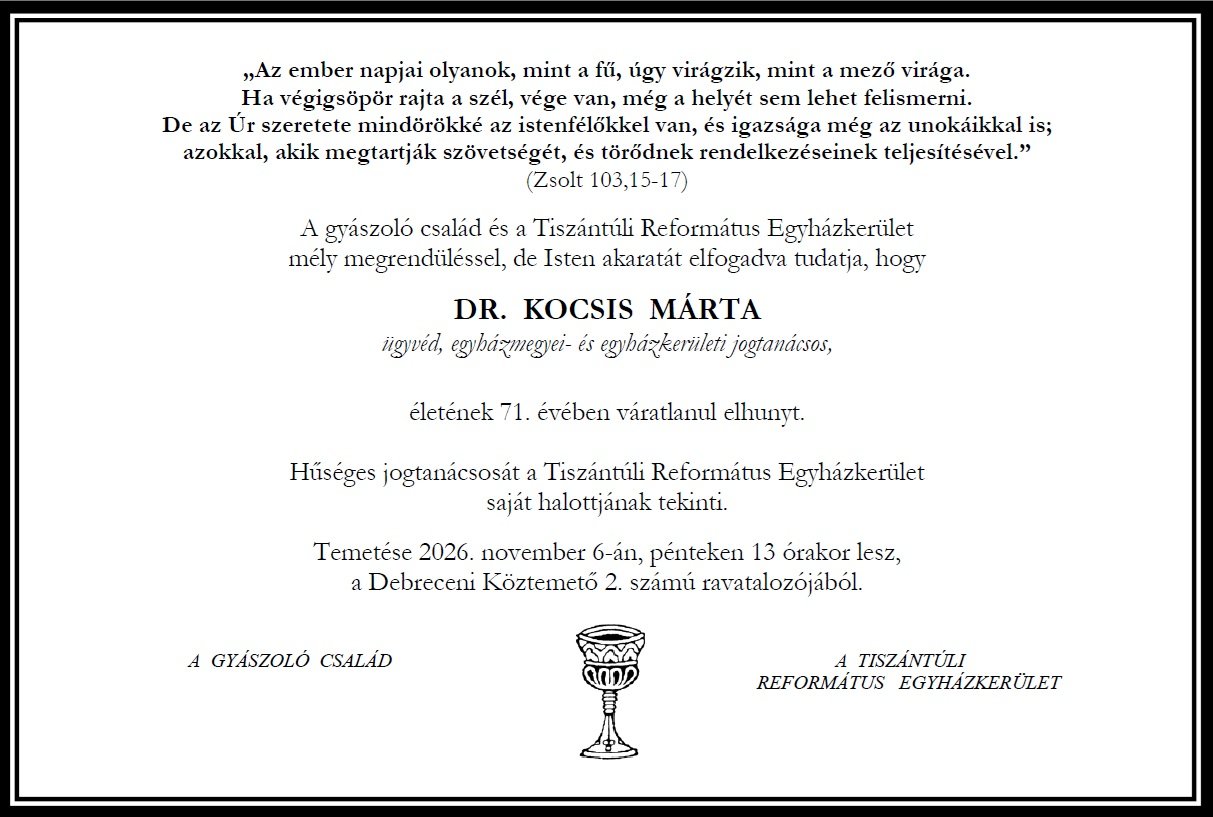 Kocsis Marta temetes