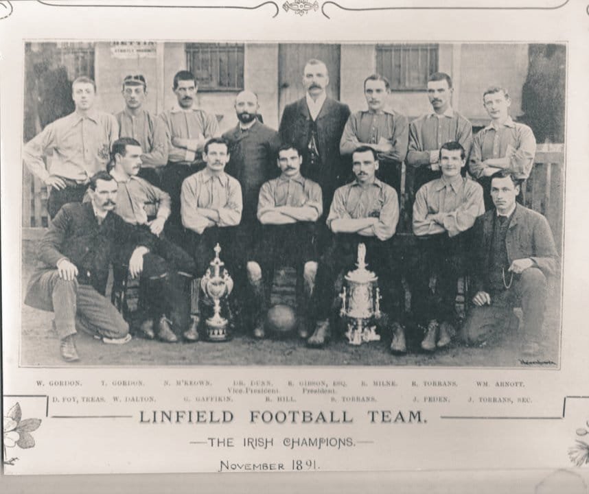 Linfield - 1891-es bajnokcsapat - Facebook- Linfield Football Club
