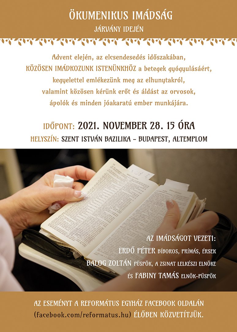 November 28 covid imádság járvány idején plakát