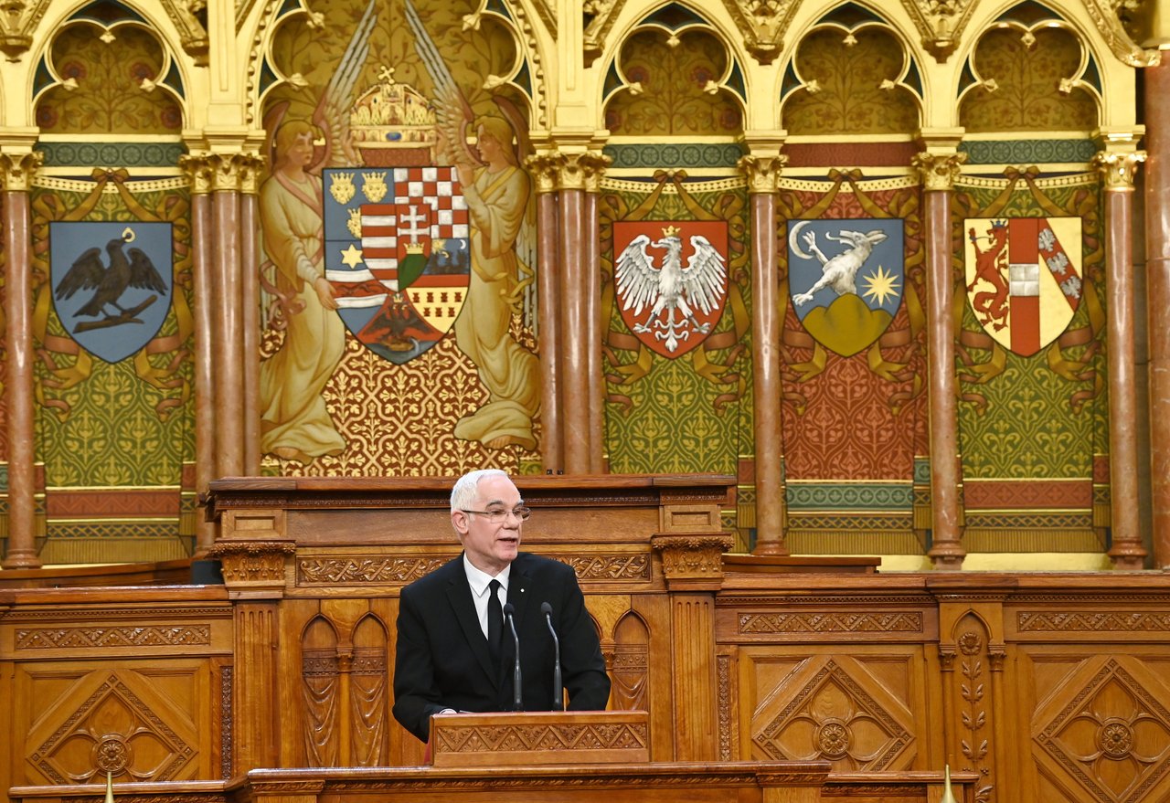 Balog Zoltán a magyar kultúra napja ünnepségen a Parlamentben 2023. január 22. Fotó: MTI/Bruzák Noémi