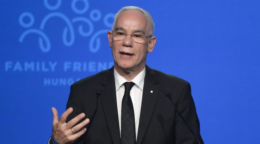 Balog Zoltán püspök, a Magyarországi Református Egyház zsinatának lelkészi elnöke a IV. Budapesti Demográfiai Csúcson a Várkert Bazárban 2021. szeptember 23-án. MTI/Koszticsák Szilárd