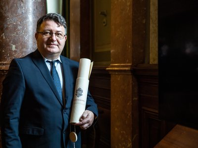 Magyar Örökség díjat kapott Gudor Kund Botond - 2021. december 18. Fotó: Hirling Bálint