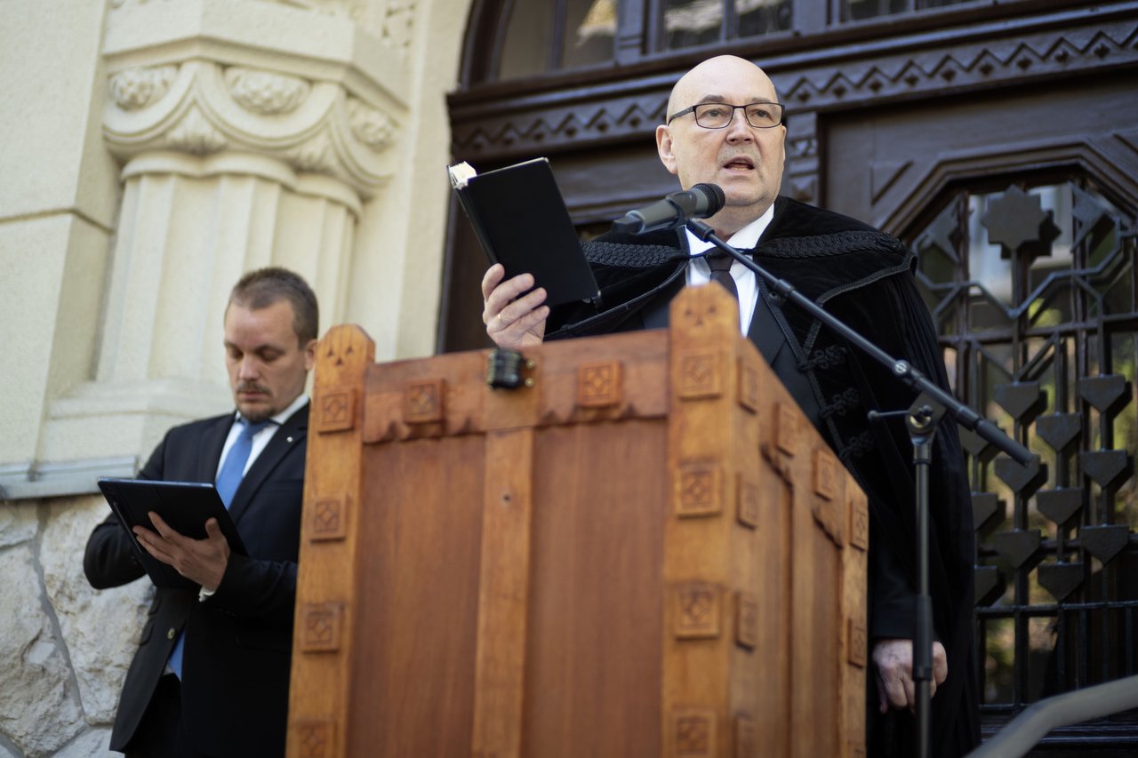 Hegedűs Loránt püpspök szobrának avatása 2025. április25 - Fotó: Todoroff Lázár