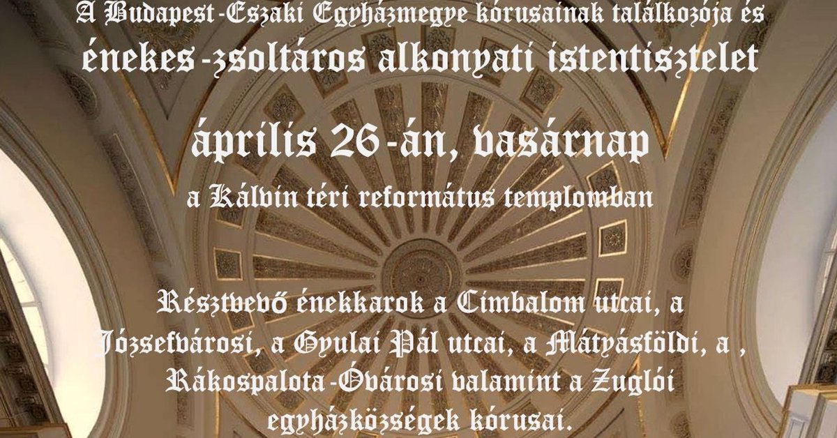 Kórustalálkozó zsoltáros énekekkel