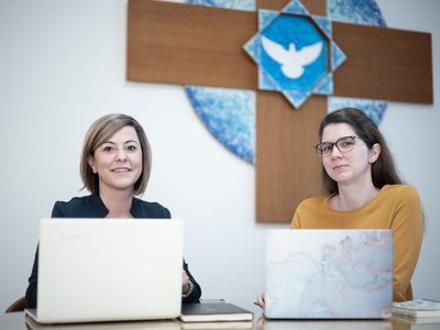 egyházstratégiai munkacsoport Győri-Daniné Tóth Anett és Varga Emese – f.: Todoroff Lázár