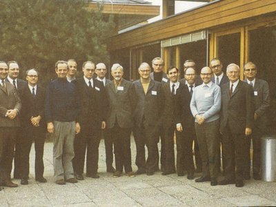 Az 1973-as leuenbergi tanácskozás zárófotója, már csak a delegáltak egy részével - Fotó: Facebook/Communion of Protestant Churches in Europe