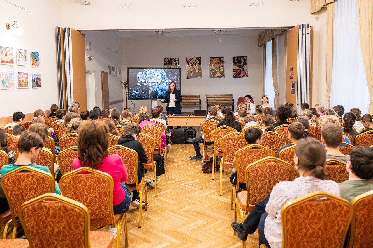 Teremtésvédelmi oktatás a teremtés hetén a budapesti Julianna Általános Iskolában 2024. 10.03. - Fotó: Magyaródi Milán