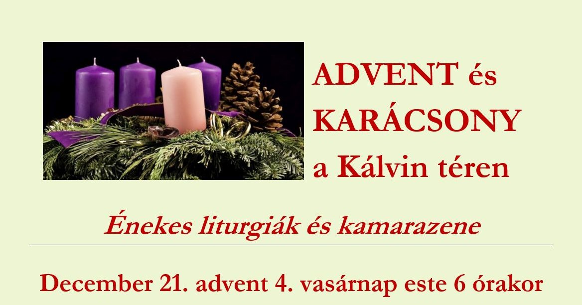 Advent és karácsony a Kálvin téren