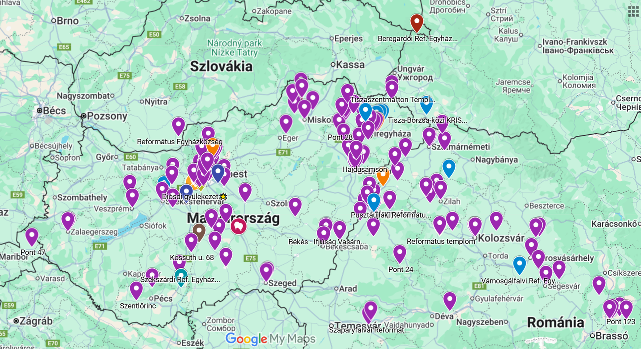 ifjúság vasárnapja térkép