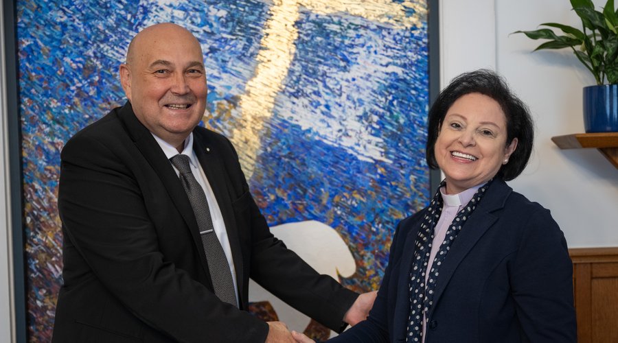 Najla Kassabnak, a Református Egyházak Világszövetsége  enöke, fotó 2025. okt. Sebestyén László