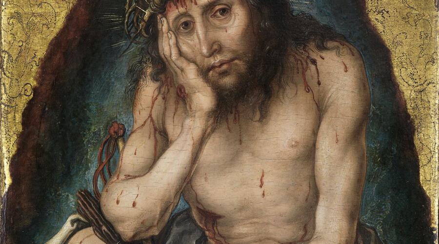 albrecht dürer krisztus, mint a fájdalmak férfia. 1493 körül. forrás wikipedia