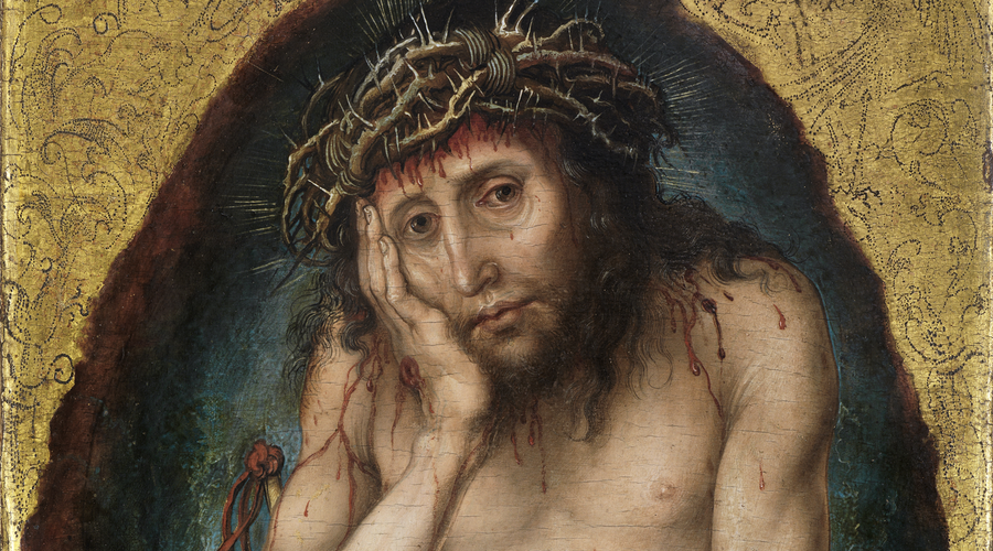 albrecht dürer krisztus, mint a fájdalmak férfia. 1493 körül. forrás wikipedia