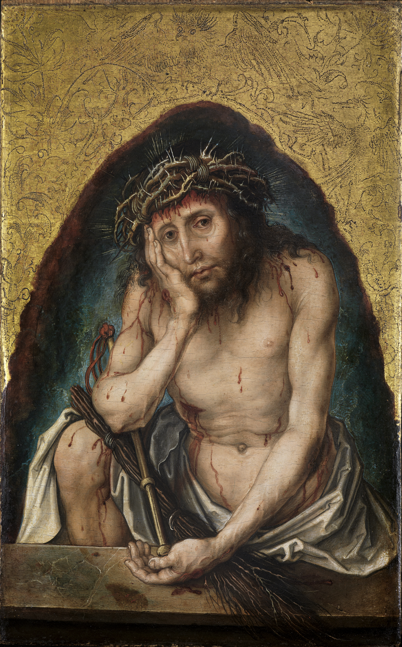 albrecht dürer krisztus, mint a fájdalmak férfia. 1493 körül. forrás wikipedia