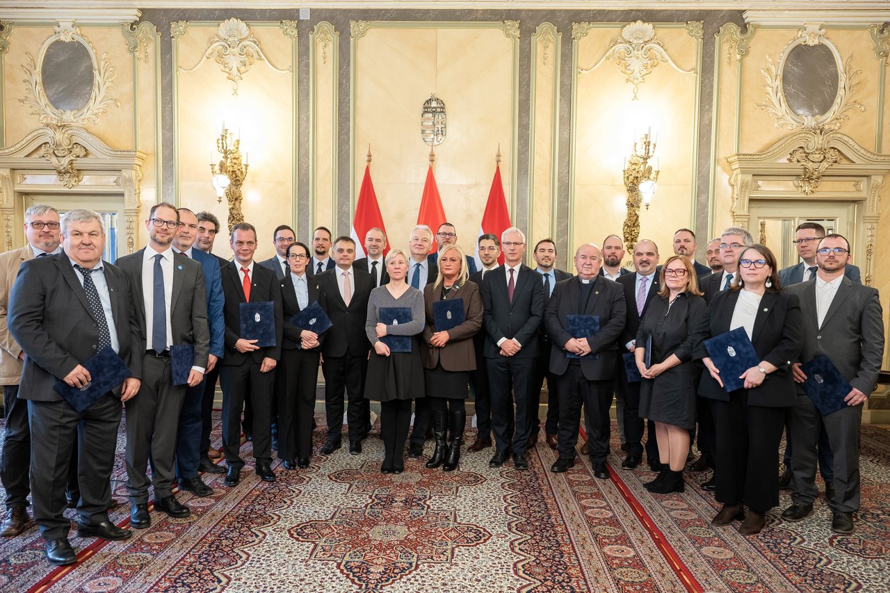 Karitatív Tanács oklevelek MRSZ- orosz-ukrán háború 4. évforduló, 2026. február 24 - Fotó: Sebestyén László