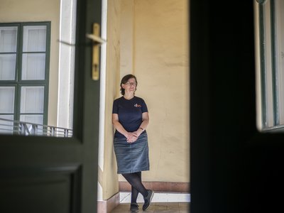 Győrffy Eszter, a Szentírás Szövetség Alapítvány vezetője - 2025 április - Fotó: Sebestyén László