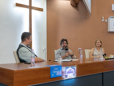 Gál Márk, Nagy Péter, Dringó-Horváth Ida. Reformátusok Szárszói Konferenciája. 2026. 3 nap (szombat) - Fotó: Kiss László