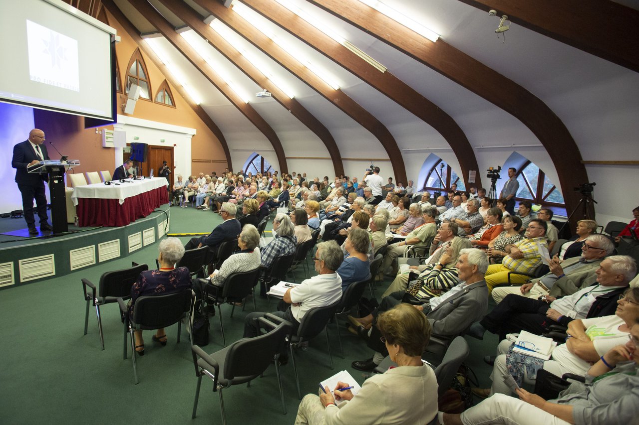 Pásztor Dániel püspök megnyitja a 2021-es szárszói konferenciát - Fotó: Hurta Hajnalka