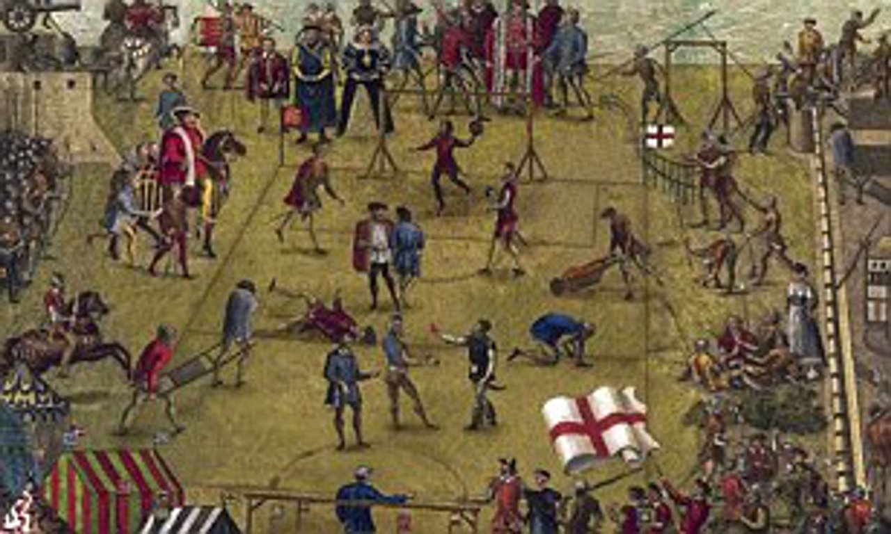Futballmeccs a Tudor-korszakban